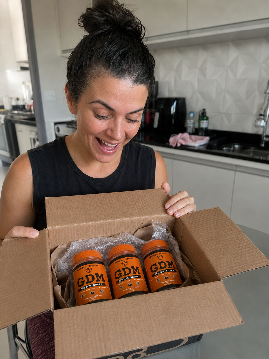 Cliente recebendo GDM Sênior Supra