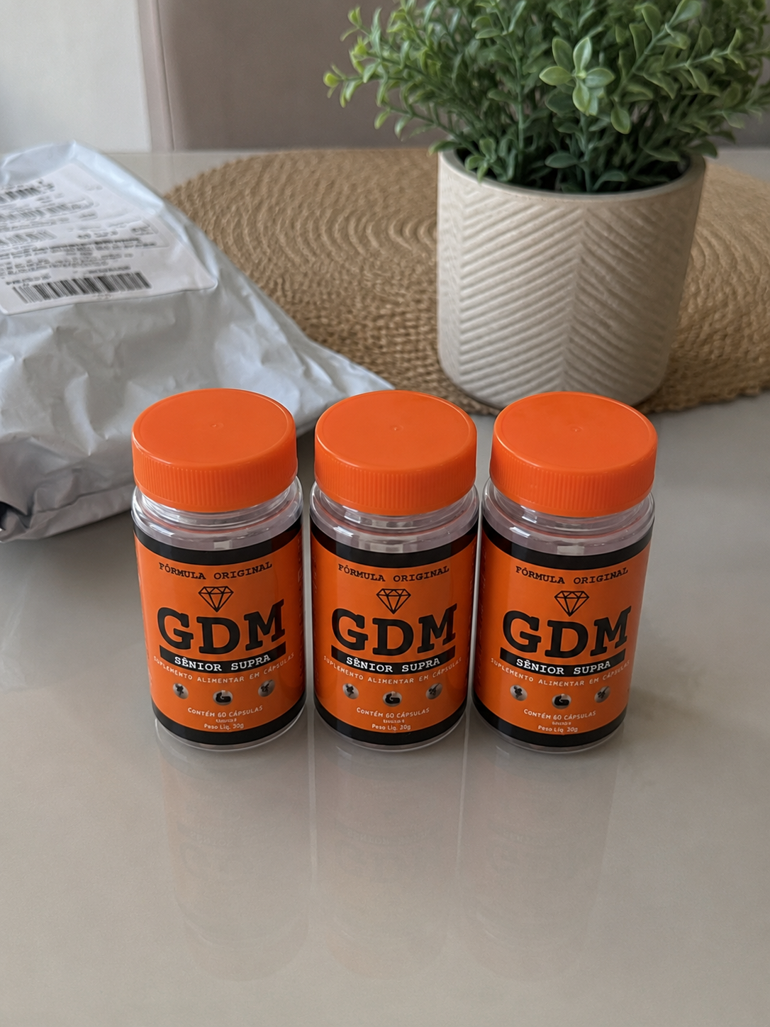 3 potes GDM recebidos